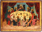 5637 | Antiques, Orthodox, Russian icon: The Mystic Supper