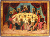 5637 | Antiques, Orthodox, Russian icon: The Mystic Supper