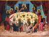 5637 | Antiques, Orthodox, Russian icon: The Mystic Supper