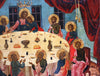 5637 | Antiques, Orthodox, Russian icon: The Mystic Supper