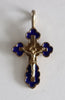 5662 | Russian Silver Cross with blue enamel