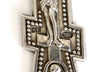 5665 | Antiques Russian Orthodox Silver Priest Cross with silver chain