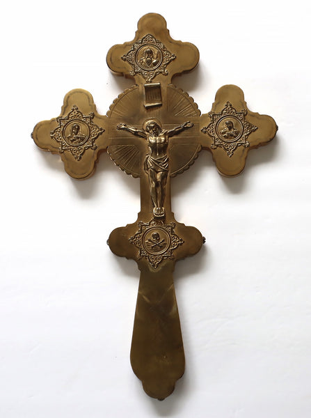 5671 | Antiques, Orthodox, Russian icon-bronze cross