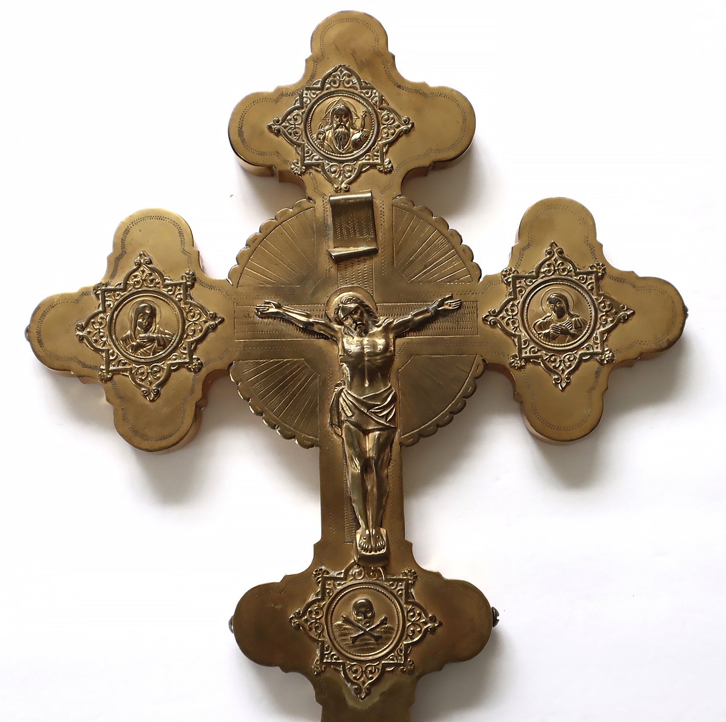 5671 | Antiques, Orthodox, Russian icon-bronze cross