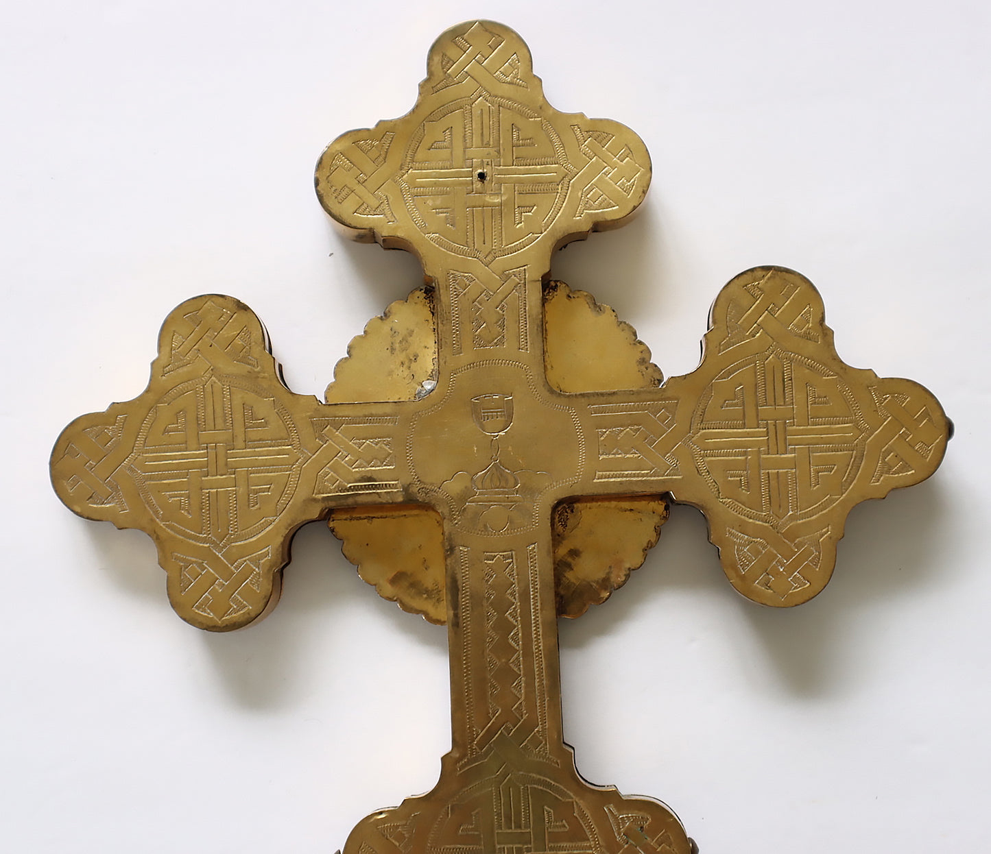 5671 | Antiques, Orthodox, Russian icon-bronze cross