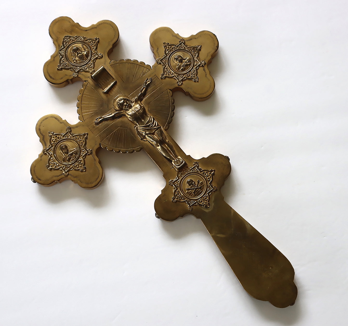 5671 | Antiques, Orthodox, Russian icon-bronze cross