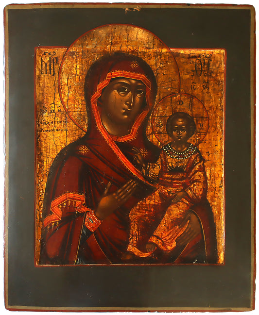 Christian, Orthodox, Russian icon: 18th c. Smolensk (Smolenskaya) Mother of God.| 5700 |