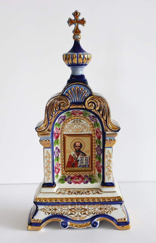 Russian Orthodox Icons: Tabernacle - Kiot with icon of St. Nicholas | 5735