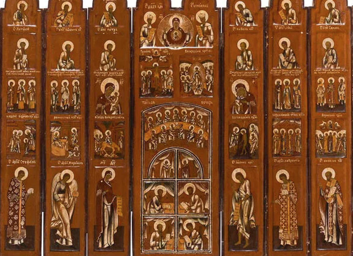Christian, Orthodox icon: A RARE TRAVELLING FOLDING ICONOSTASIS | 5787 |