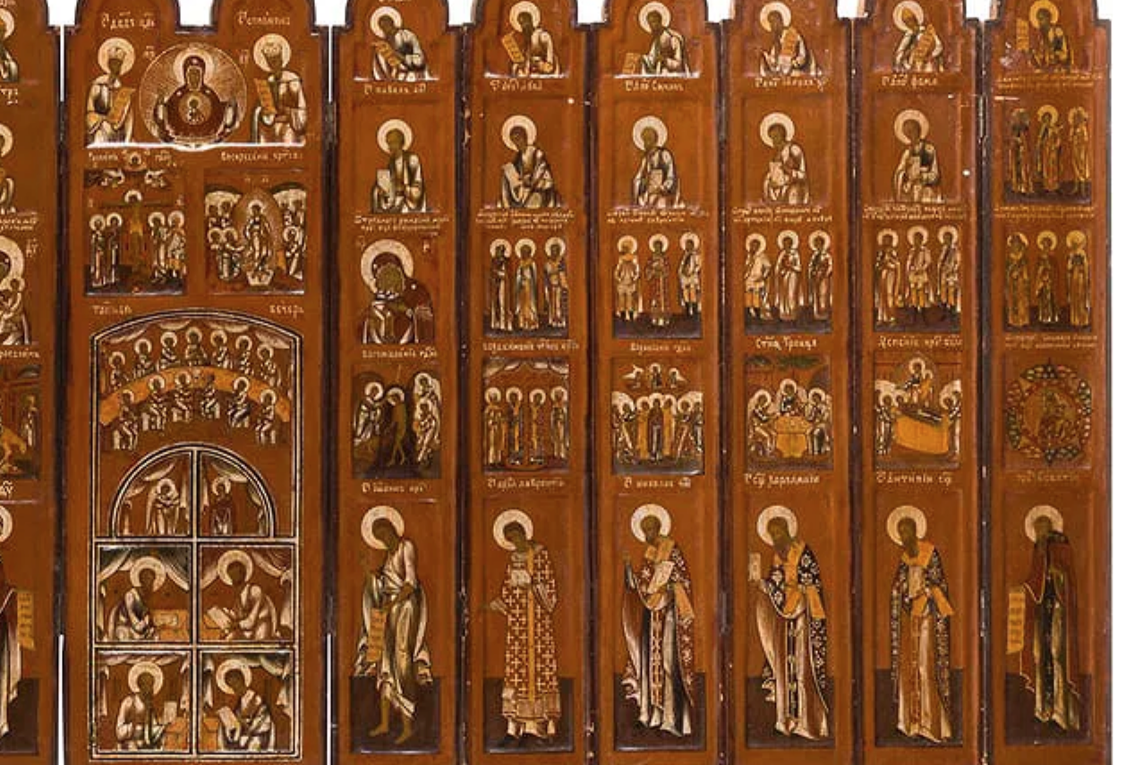 Christian, Orthodox icon: A RARE TRAVELLING FOLDING ICONOSTASIS | 5787 |
