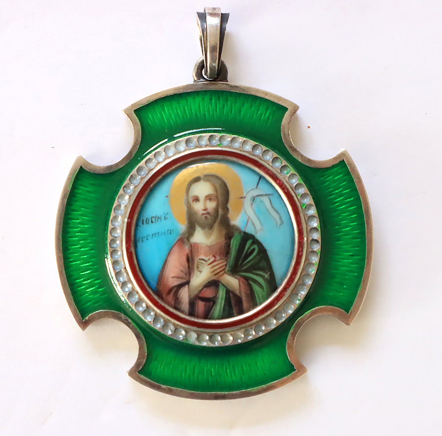Russian finift in silver frame |5847 |