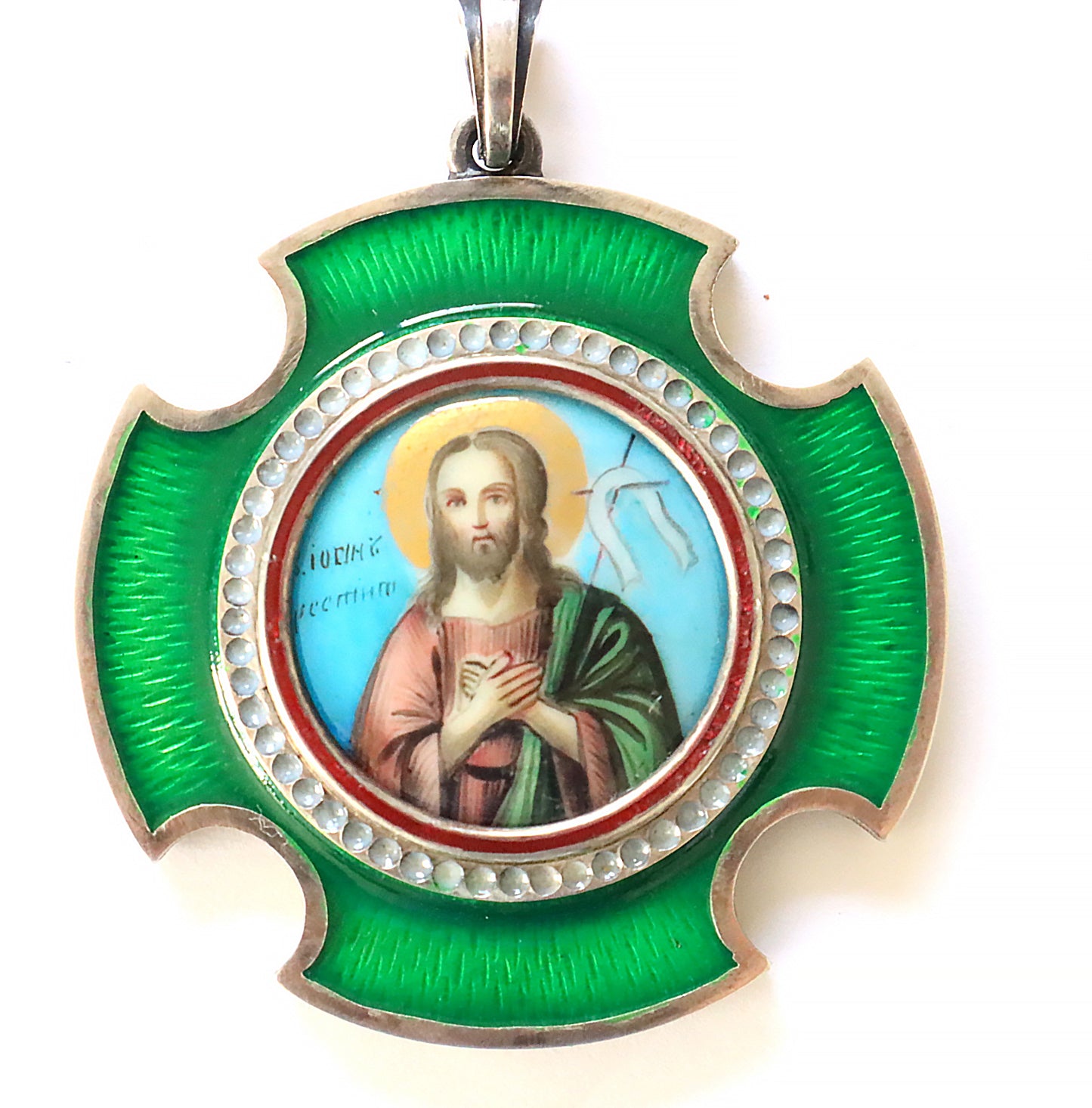 Russian finift in silver frame |5847 |