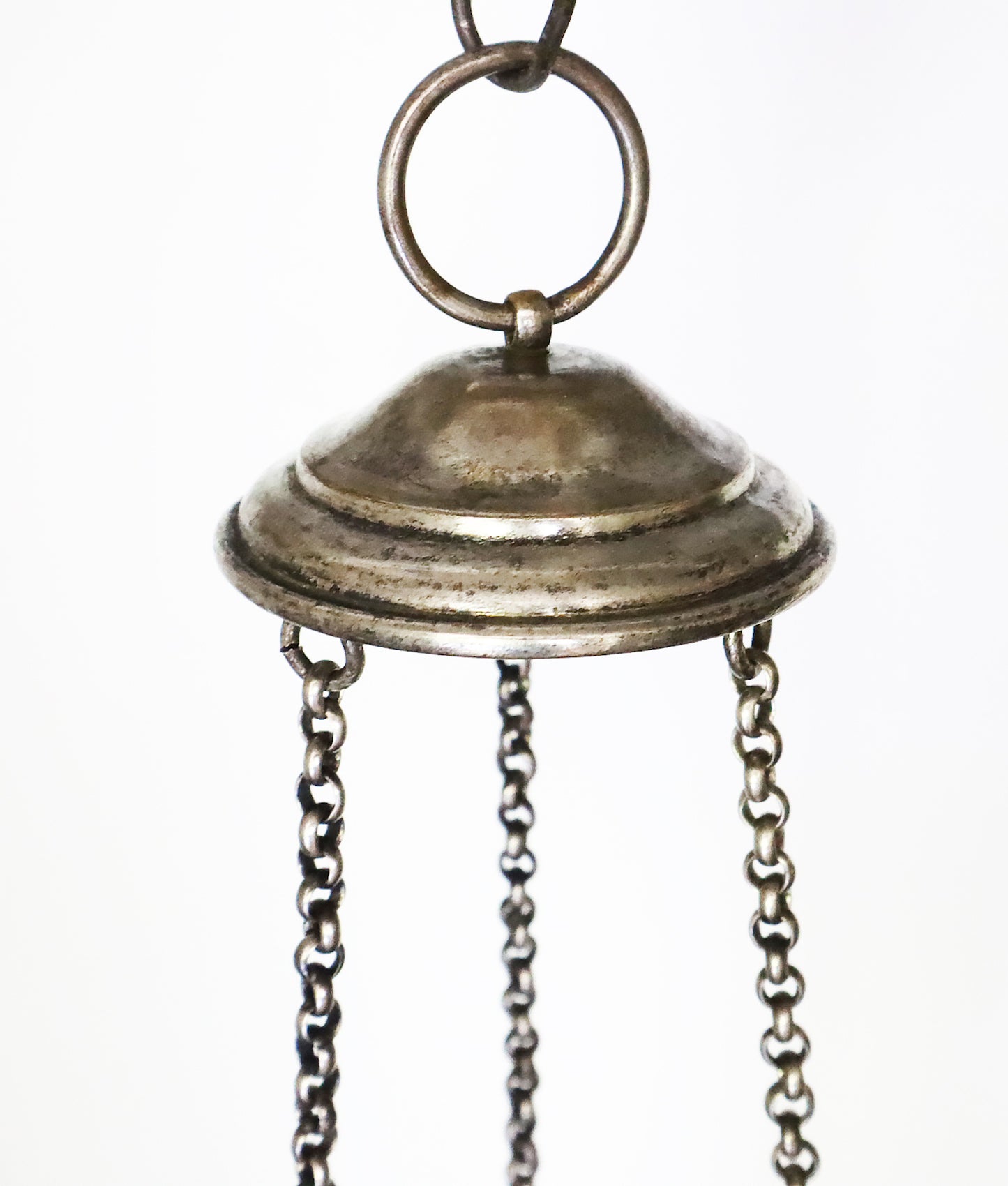 Byzantine-style silver church oil lamp/Lampada. | 5858 |