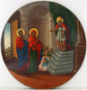 0108 | Antique 18th c. Russian Icon: PRESENTATION OF THE VIRGIN IN THE TEMPLE