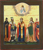 2162 | Antique 19th c., Orthodox Russian Icon: SELECTED SAINTS