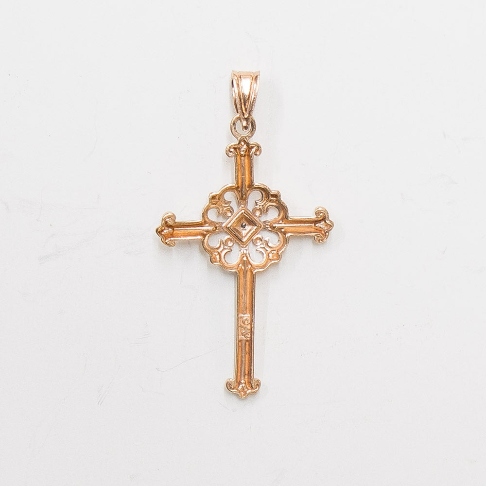 14k Gold Cross with Diamond | 0554 |