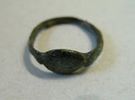 0369 | Superb Authentic Ancient Antiquities Bronze Ring Astrological ,Byzantine 9th -12th century A.D.