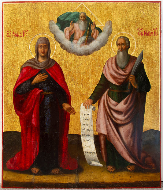 3898 | Russian Icon: Two Saints