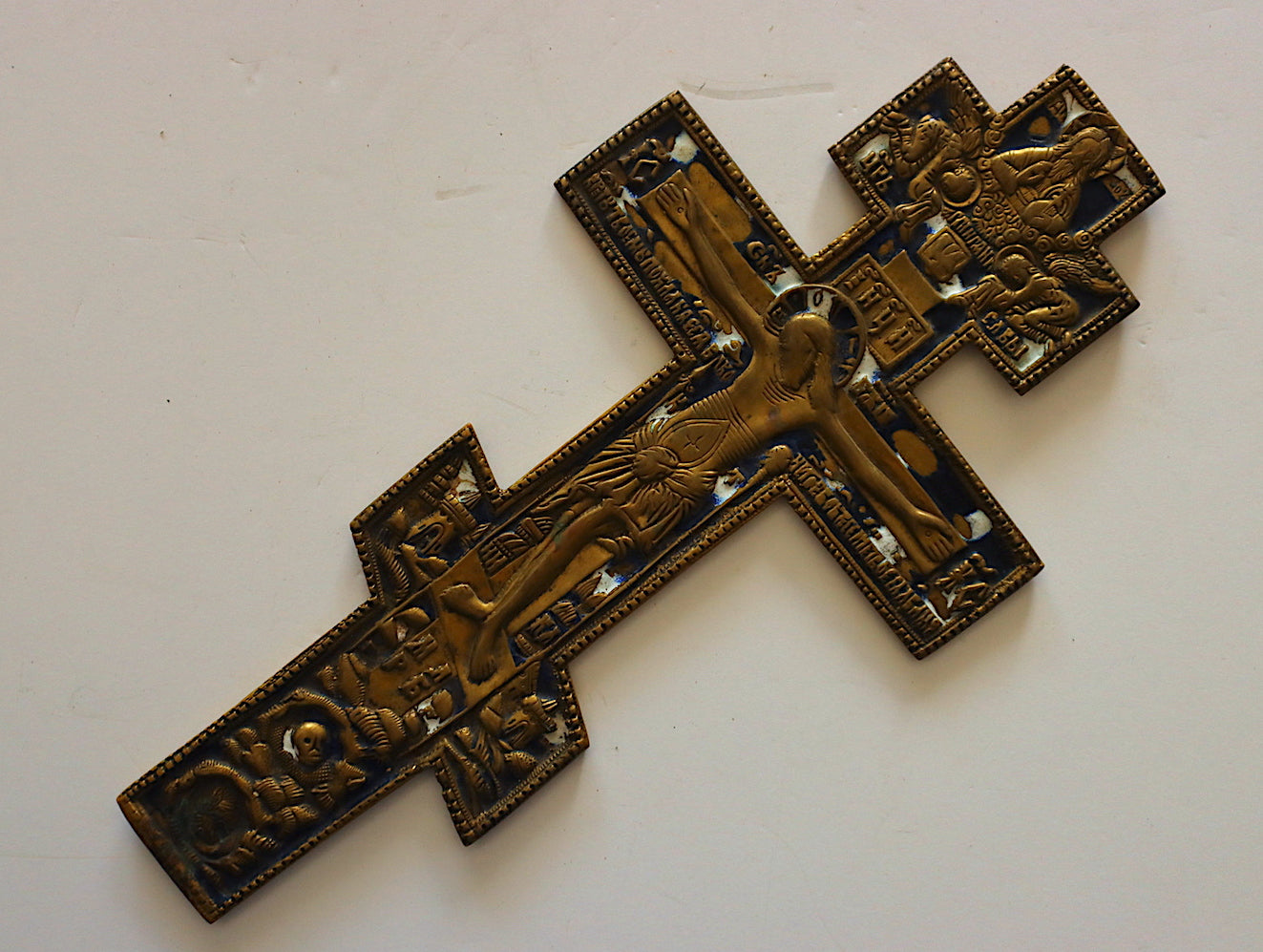 Antique, 19th century, Orthodox Russian icon cross | 4576 |