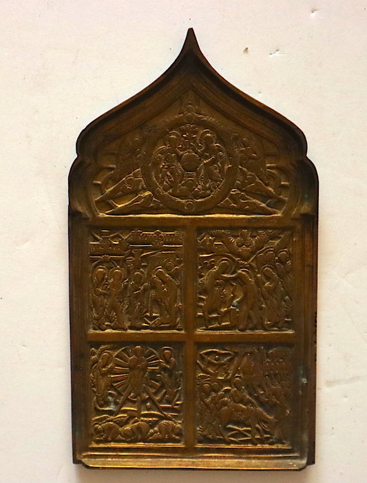 Antique, 19th century, Orthodox Bronze icon | 4615 |