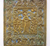 4646 | Antique, 19th century, Orthodox Russian Bronze Icon: JOY OF ALL WHO SUFFER