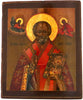 4957 | Antique 19th century, Orthodox Russian icon Saint Nicholas