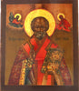 4957 | Antique 19th century, Orthodox Russian icon Saint Nicholas