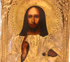 4968 | Antique 19th century, Orthodox Russian Icon of Christ Pantocrator