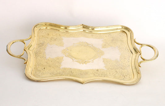 5000 | Antique, 19th century Russian 84 silver tray.