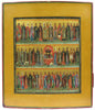 4528 | Antique, 19th century, Orthodox Russian Icon of Three Registers with Selected Saints