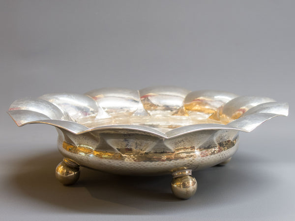3100 | Antique, German Silver Footed Bowl