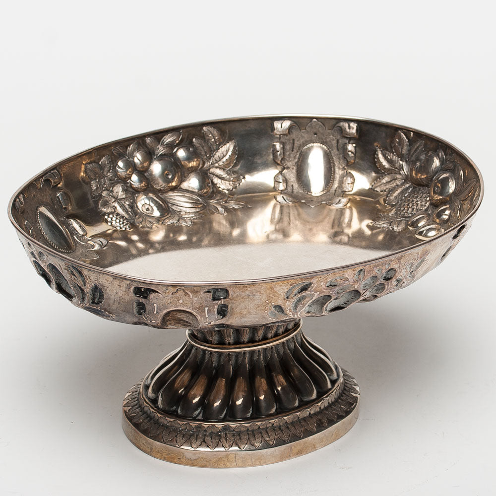 2811 | Antique, English Silver Footed Bowl, 19th century