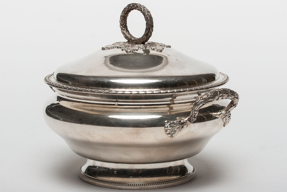 2813 | Antique, French Silver Tureen, 19th century